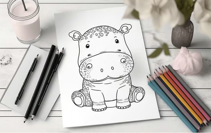 Baby Animal Coloring Pages