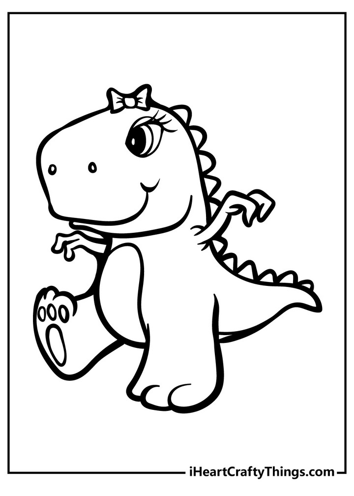 Baby Dinosaur Coloring Pages
