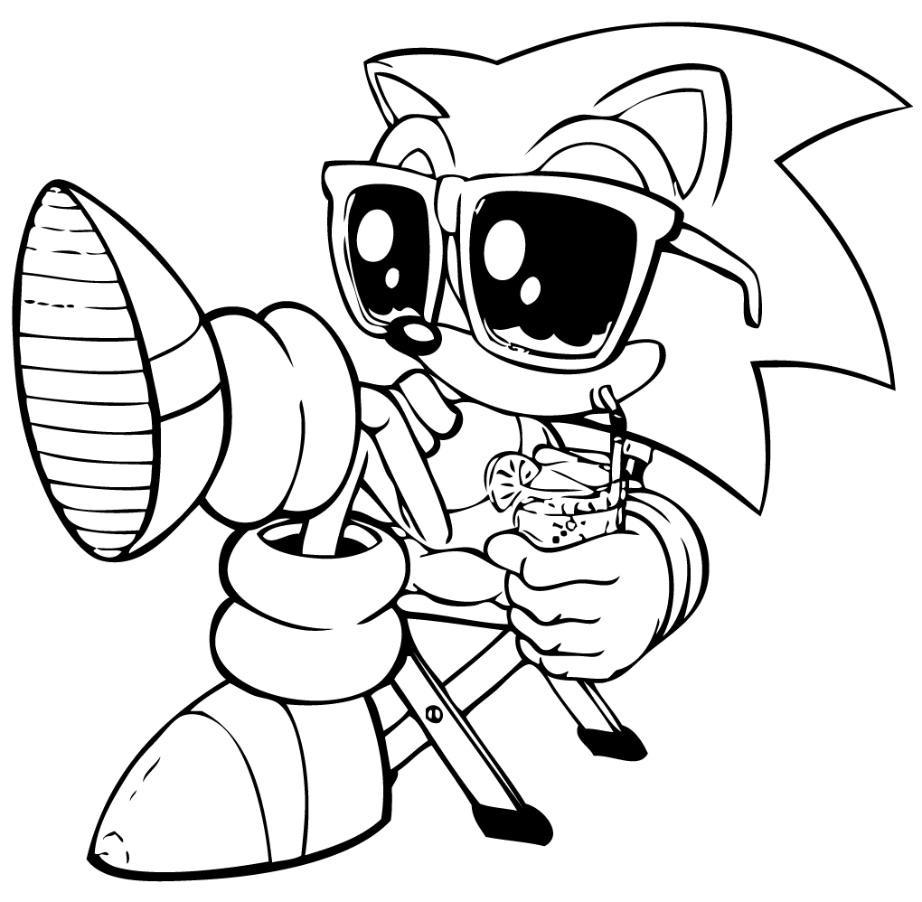 Sonic Coloring Page