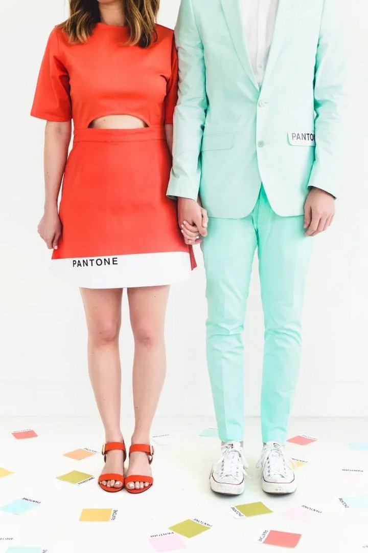 DIY Pantone Color Combo Couples Costume