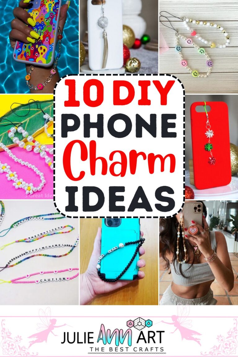 10 DIY Phone Charm Ideas To Style Phone Case Julie Ann Art