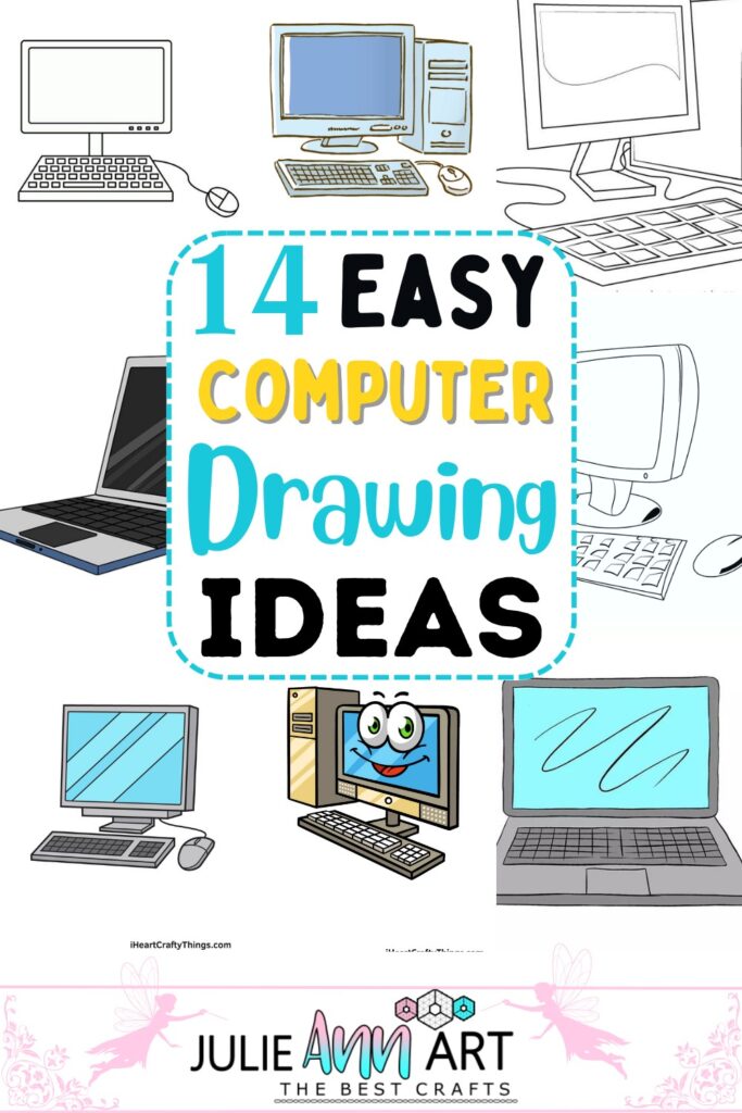 14 Easy Computer Drawing Ideas How To Draw Computer Julie Ann Art