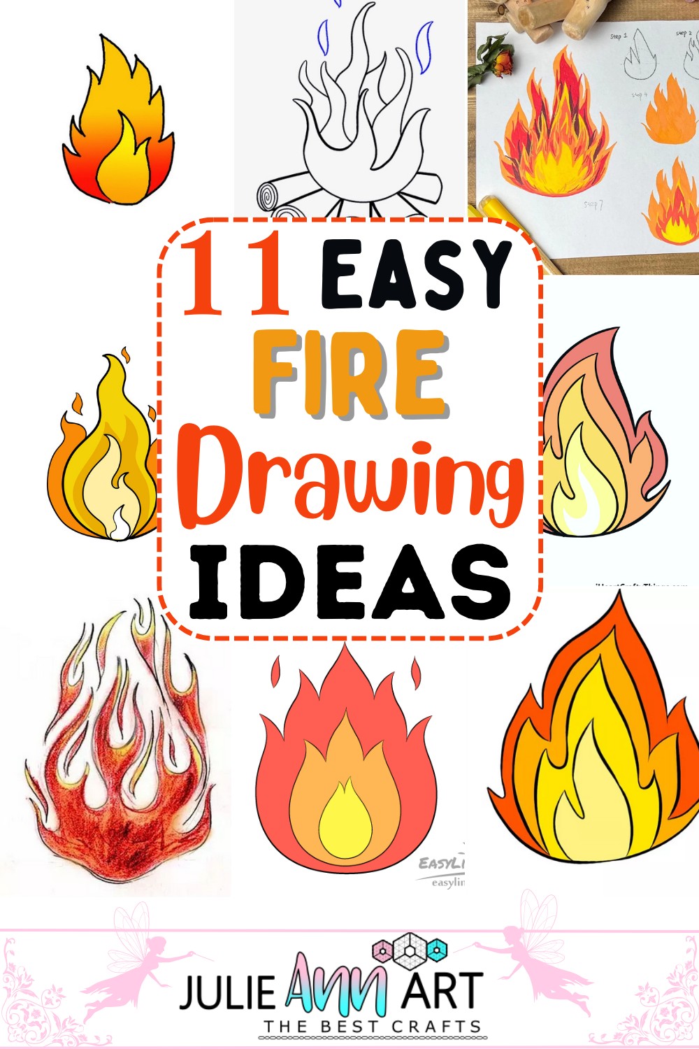 Easy Fire Drawing Ideas