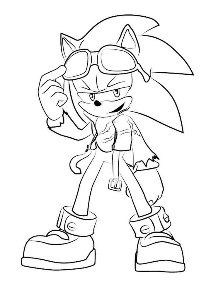 Free Printable Super Sonic Coloring Pages