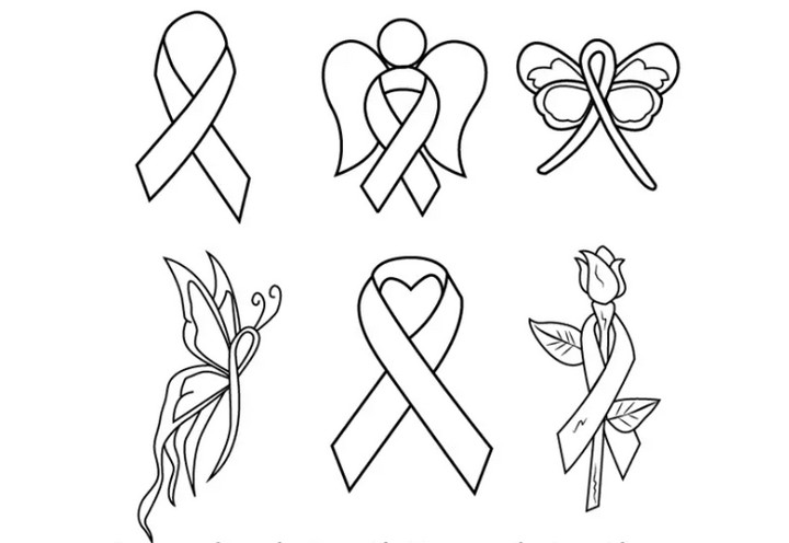 How To Draw Cancer Ribbons