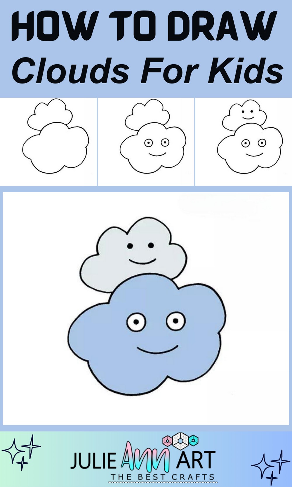 How To Draw Clouds For Kids