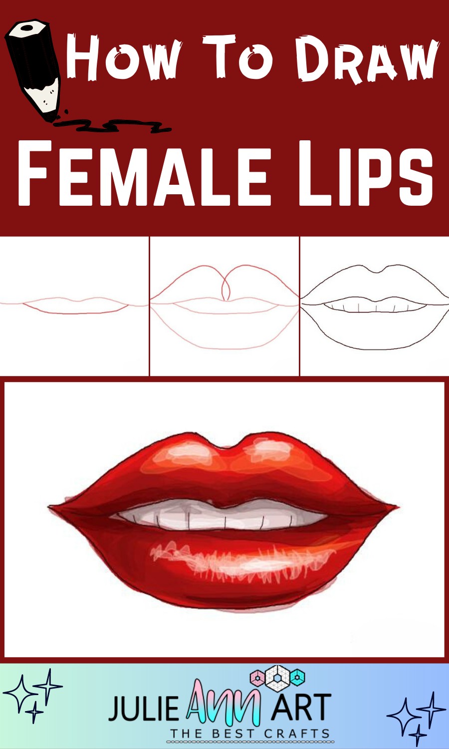 How To Draw Female Lips