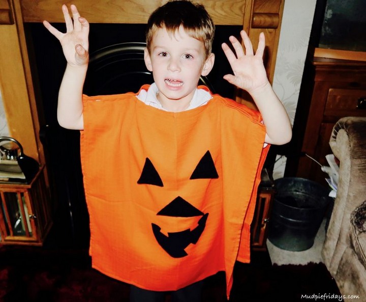 No Sew Halloween fun Monster Costume