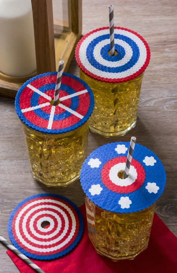 Bead Drink Covers For The 4th Of July