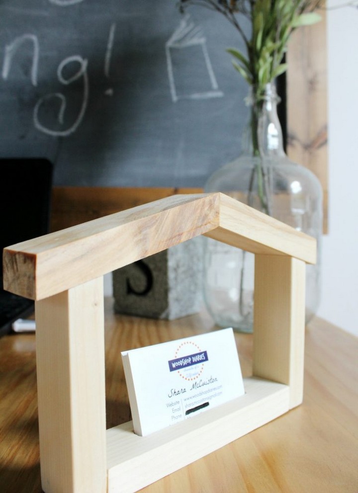 Super Easy DIY Business Card Holder