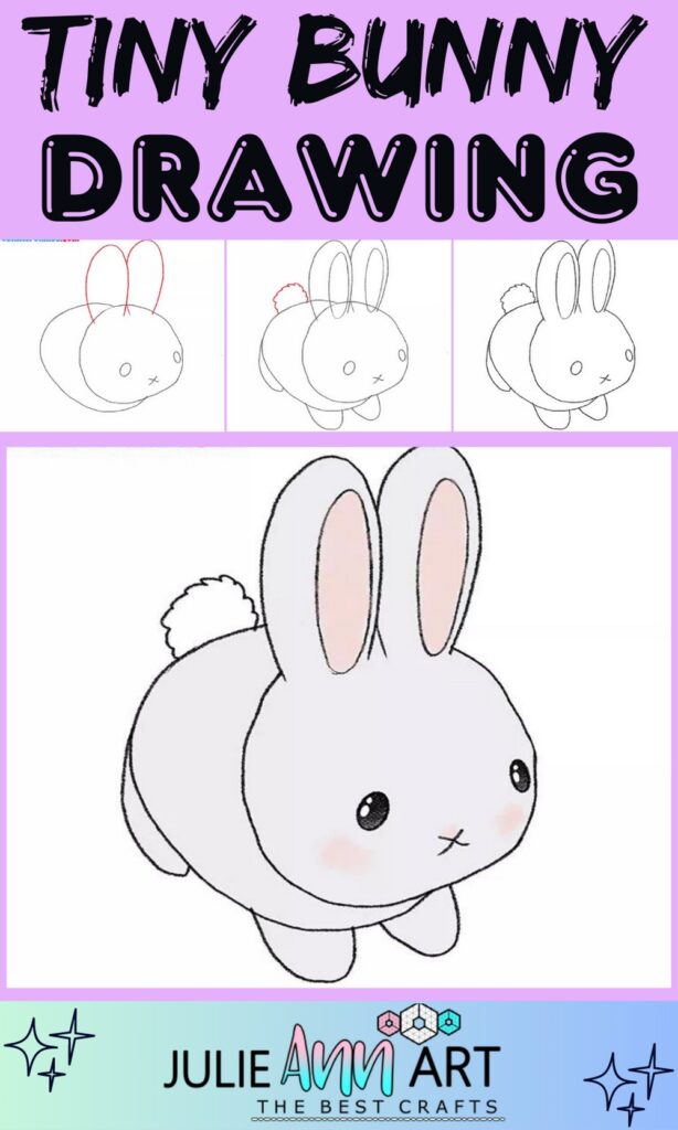 35 Easy Bunny Drawing Ideas For Kids - Julie Ann Art