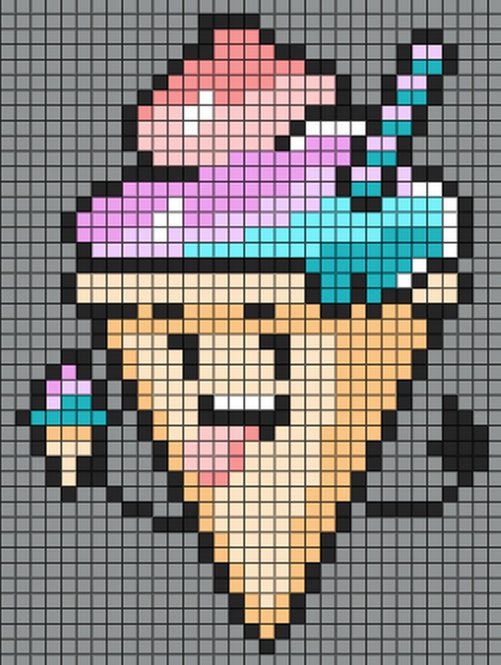 Cool Ice Cream Eating An Ice Cream Pattern