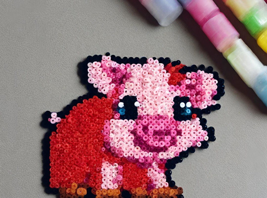 12 Pig Perler Beads Patterns