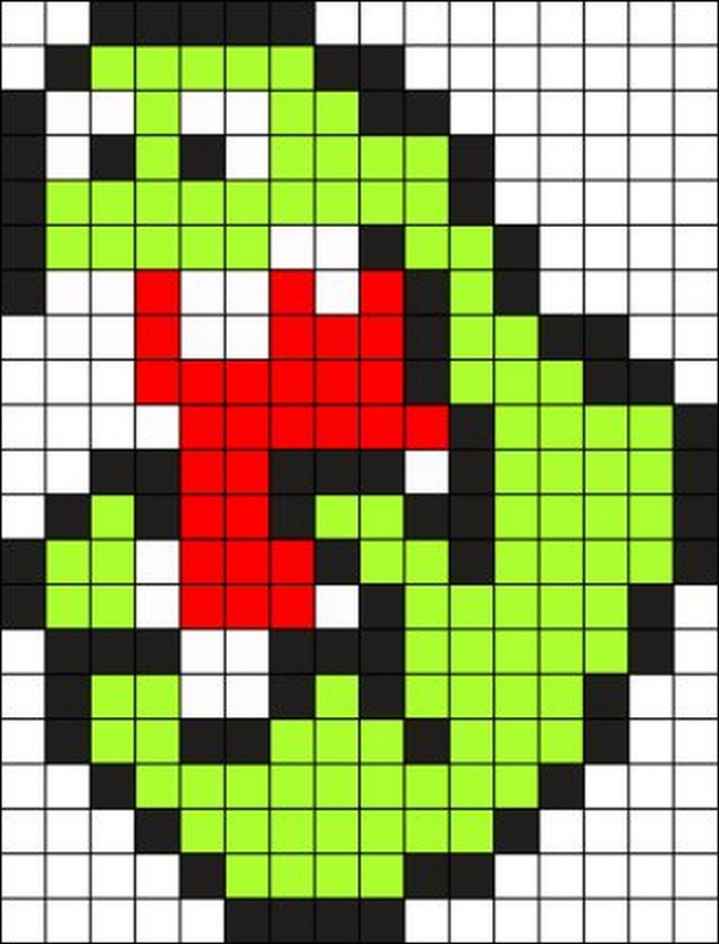 Slimer Perler Bead Pattern