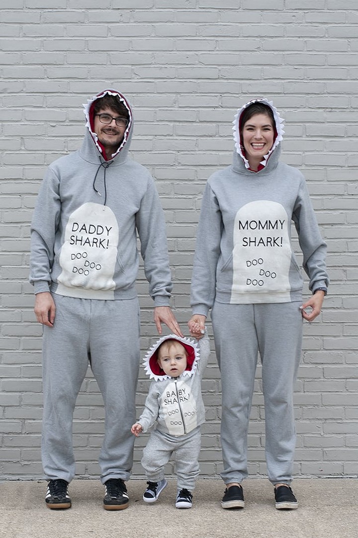 DIY Shark Costume For family 