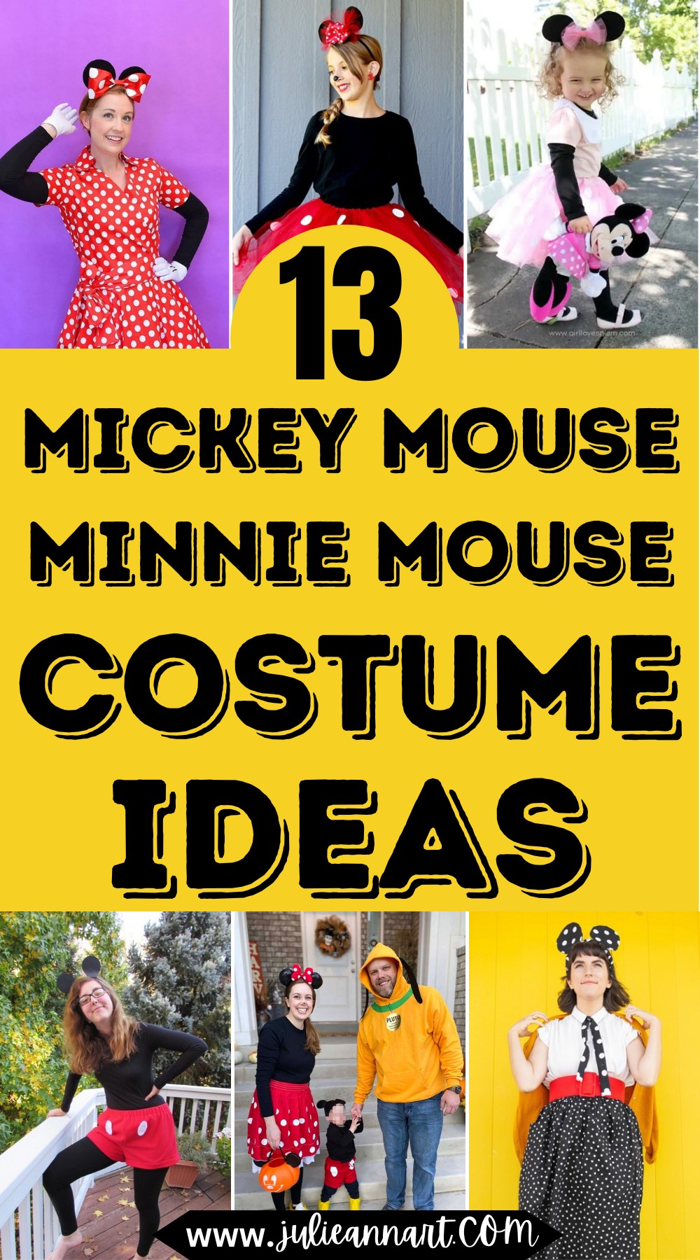 DIY Mickey Mouse & Minnie Mouse Costume Ideas