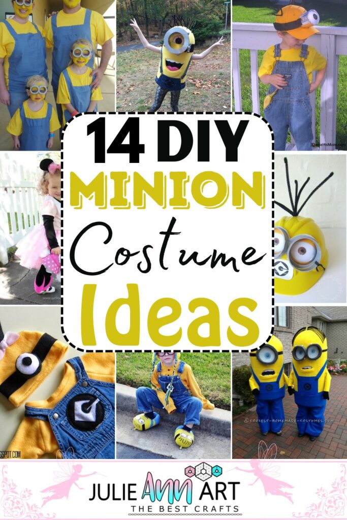 14 DIY Minion Costume Ideas To Be A Fun Photo Prop - Julie Ann Art