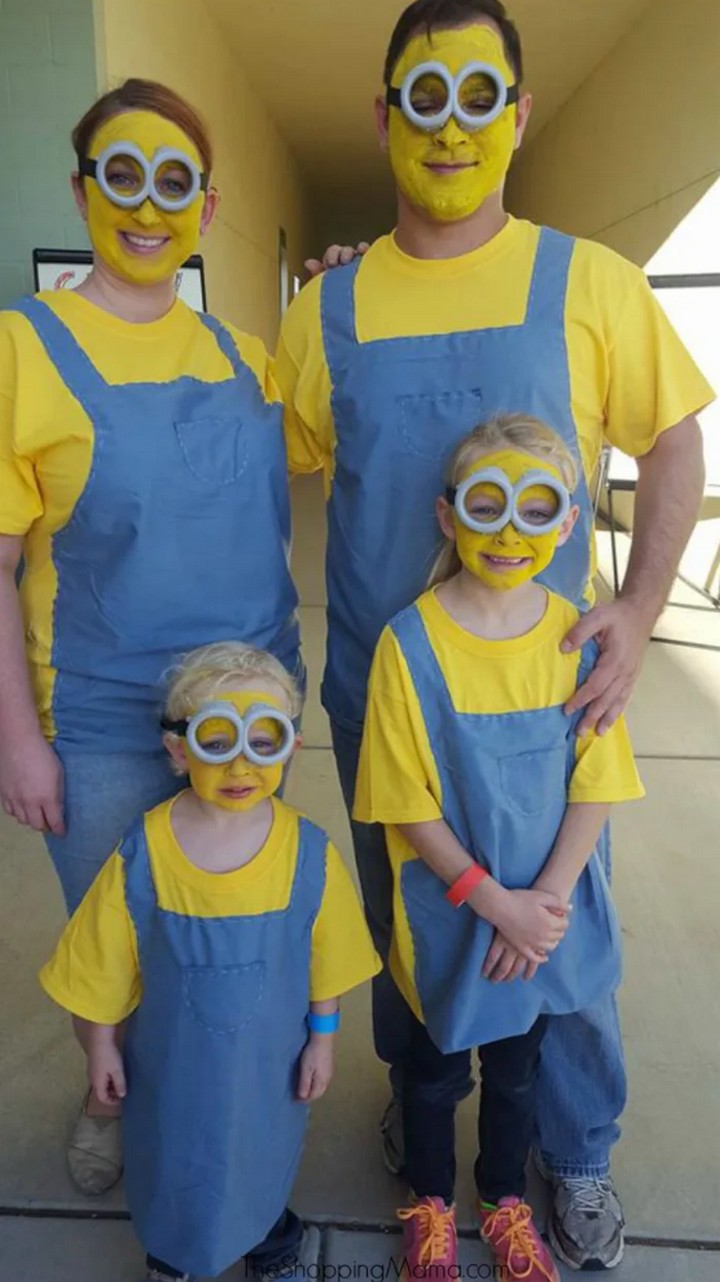 DIY Minions Family Costume