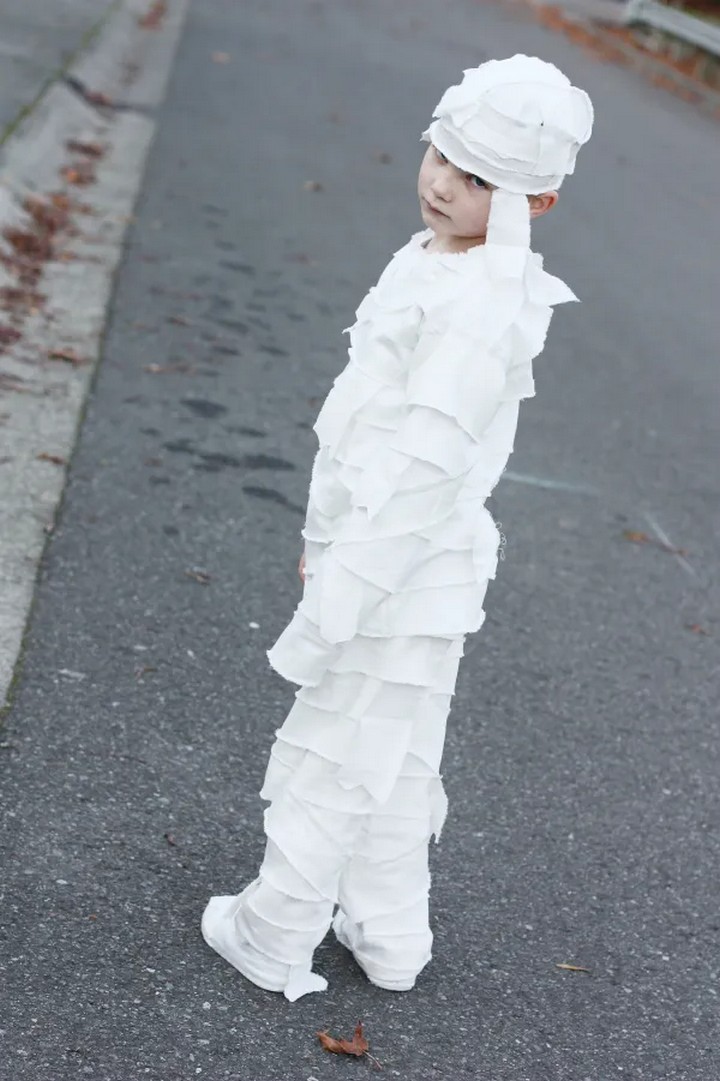 DIY Mummy Costume For Kids