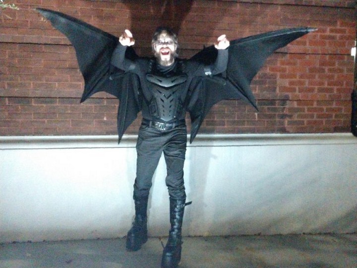 DIY Vampire Costume With Articulated Wings