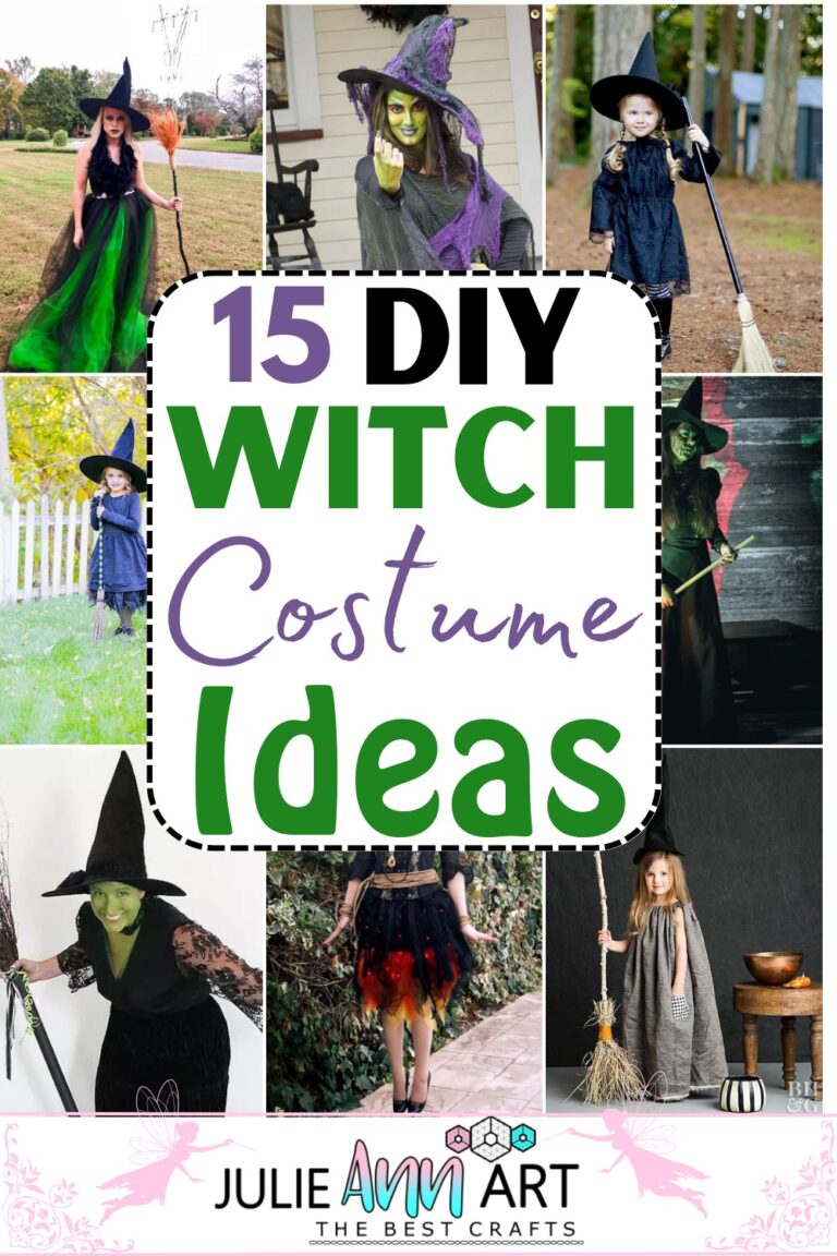 15 DIY Witch Costume Ideas For Halloween - Julie Ann Art