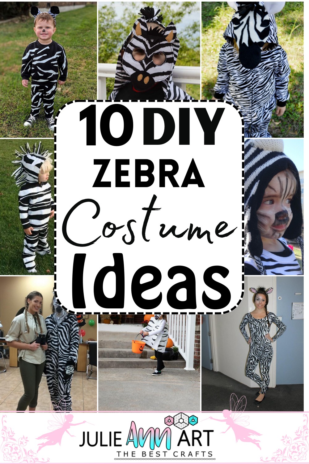 DIY Zebra Costume Ideas 1