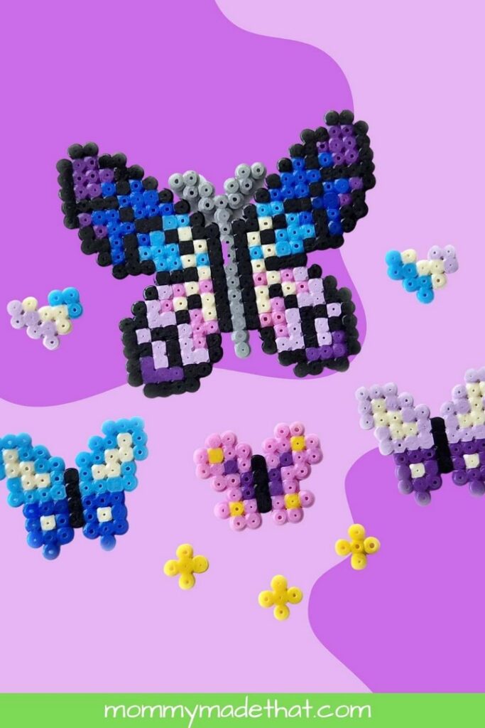12 Easy And Fun Butterfly Perler Beads Patterns Julie Ann Art