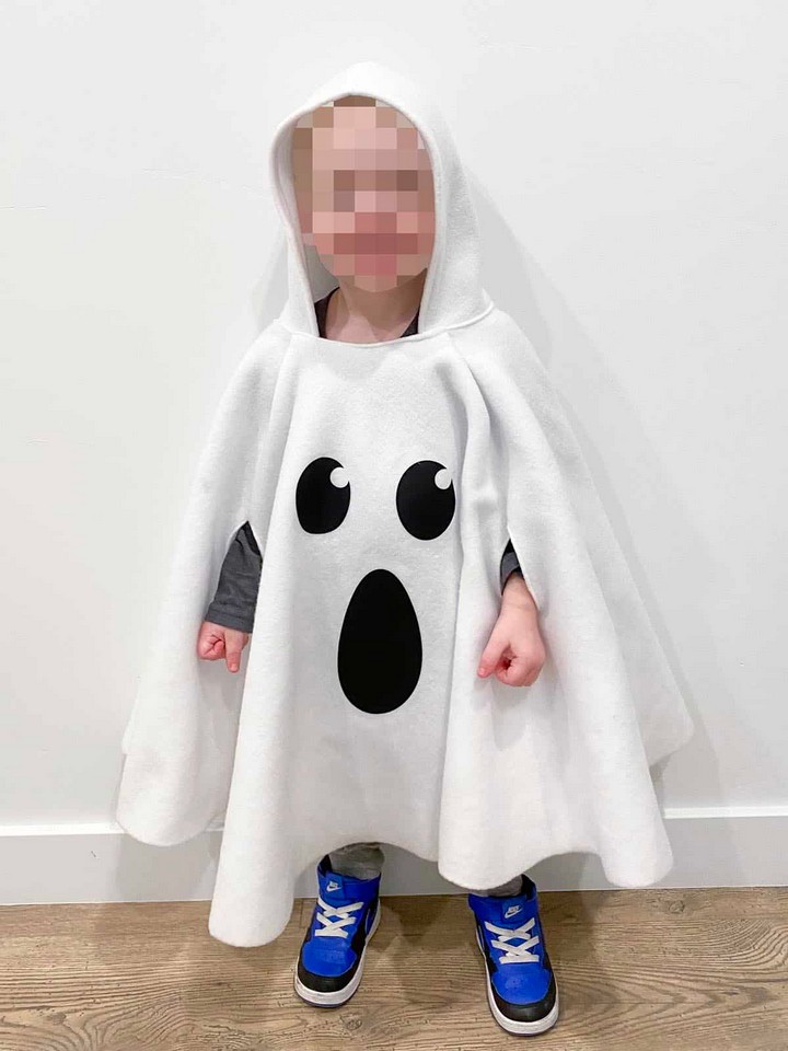 Easy DIY Toddler Ghost Costume