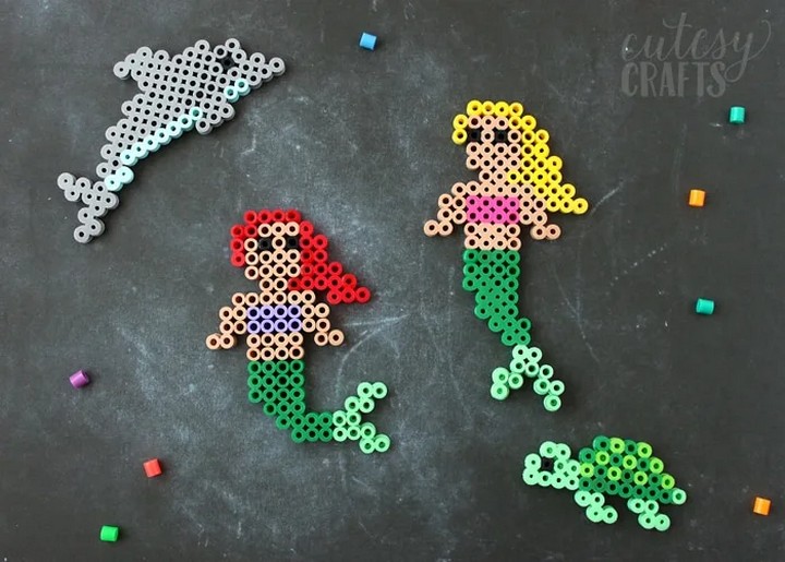 Easy Mermaid Perler Bead Pattern