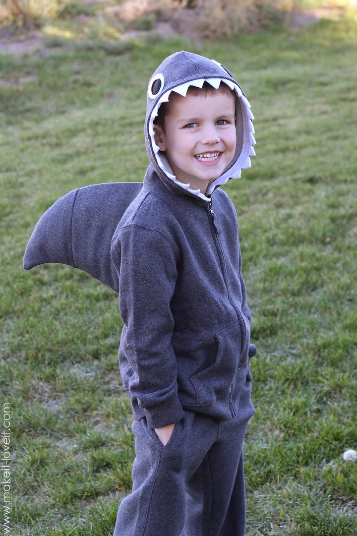 Halloween Costume Simple Shark