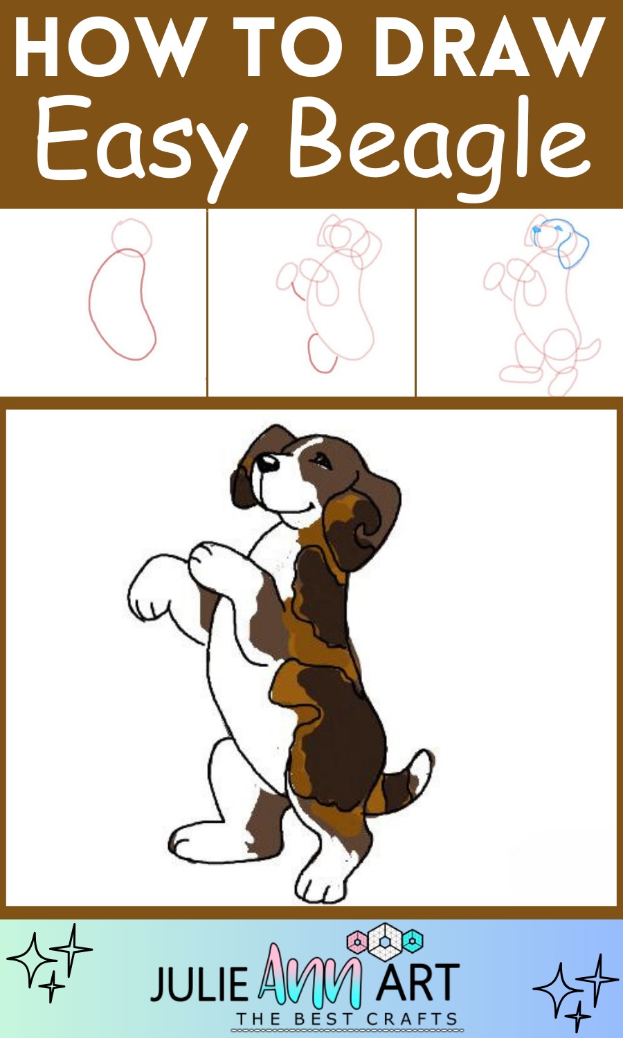 How To Draw A Beagle Easy