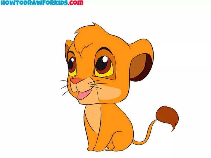How To Draw Cute Simba