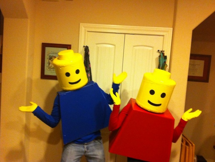 Couple Lego Character Costume 