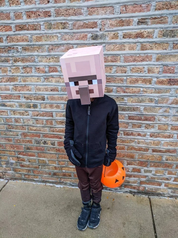 Minecraft Costume Head Diy