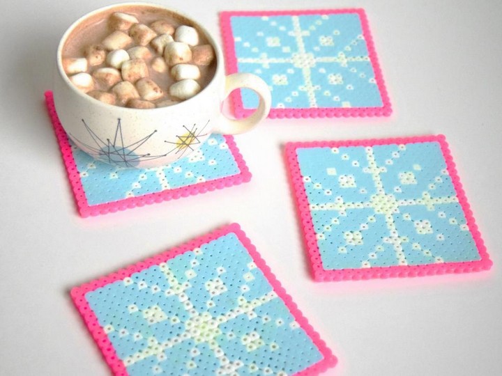 Perler Fuse Bead Coasters