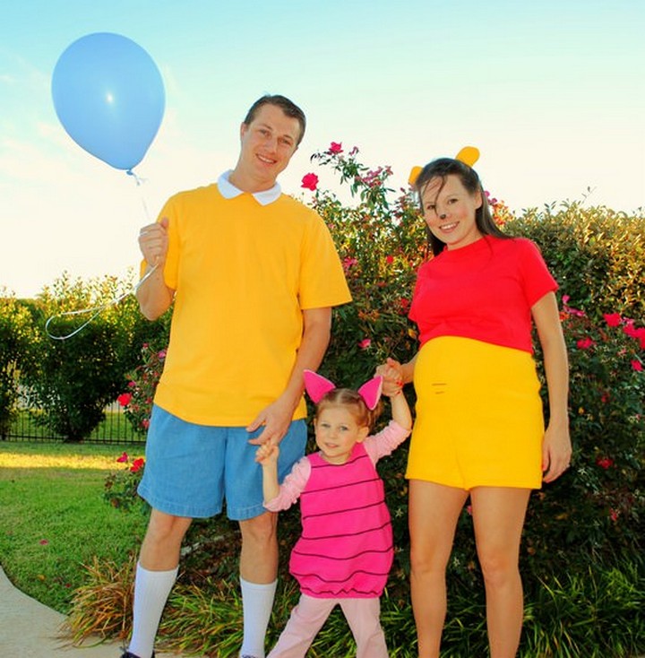 Winnie The Pooh Easy DIY Family Costumes
