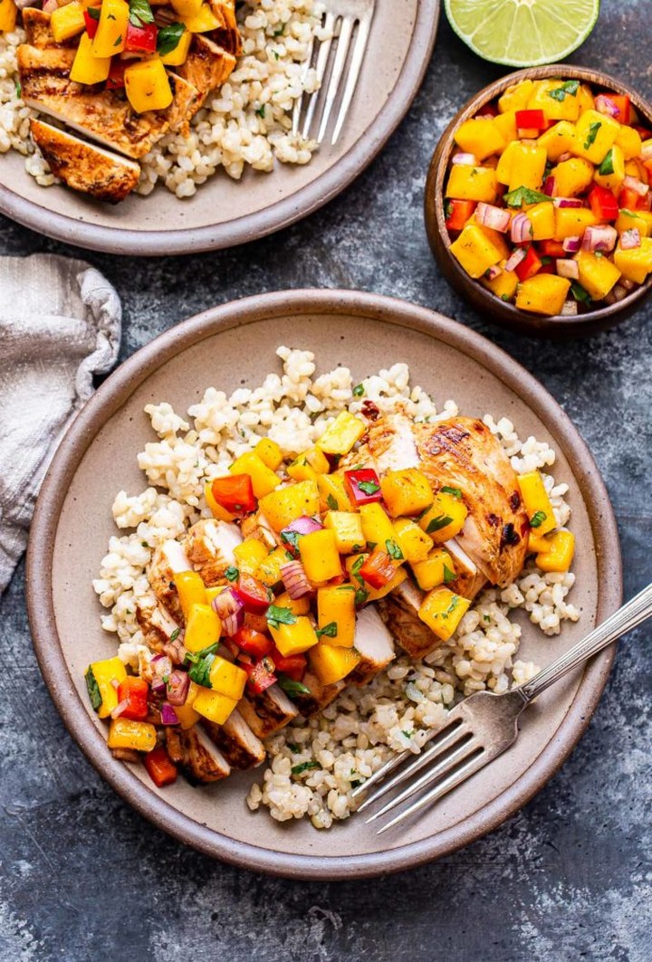 Chipotle Lime Grilled Chicken With Mango Salsa