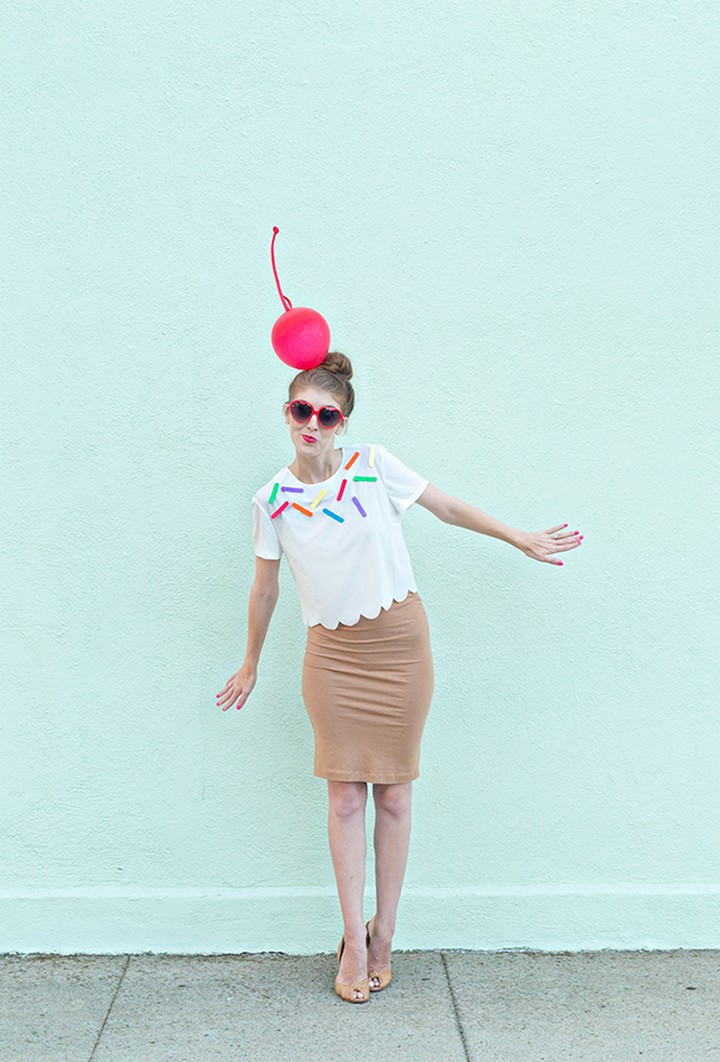 DIY Ice Cream Cone Costume