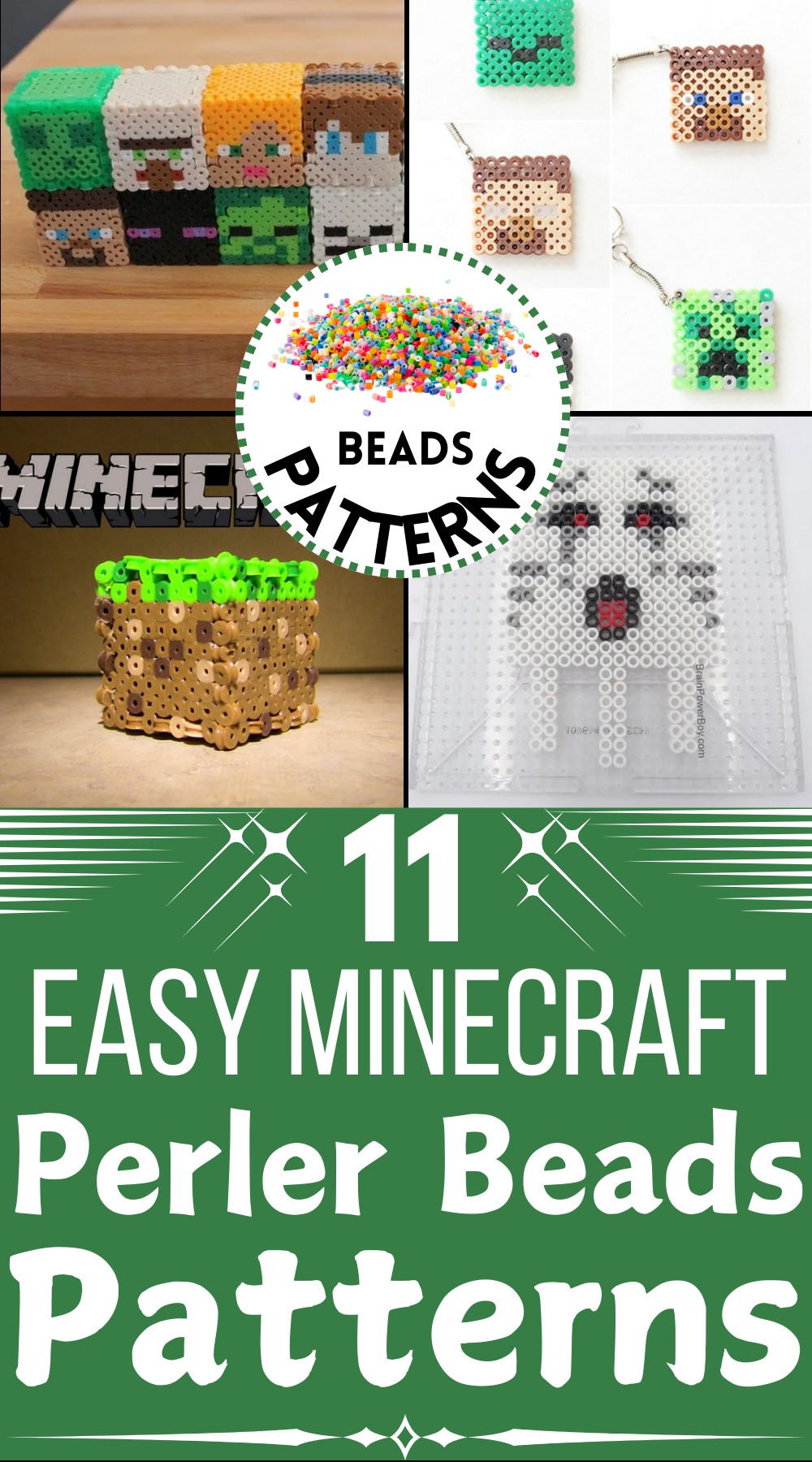 Easy Minecraft Perler Bead Patterns