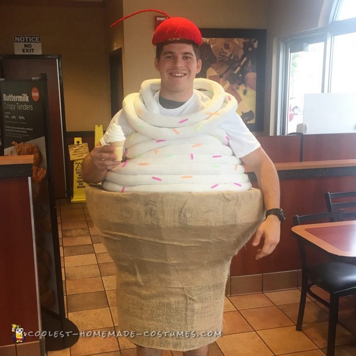 Soft Serve Ice Cream Cone Costume