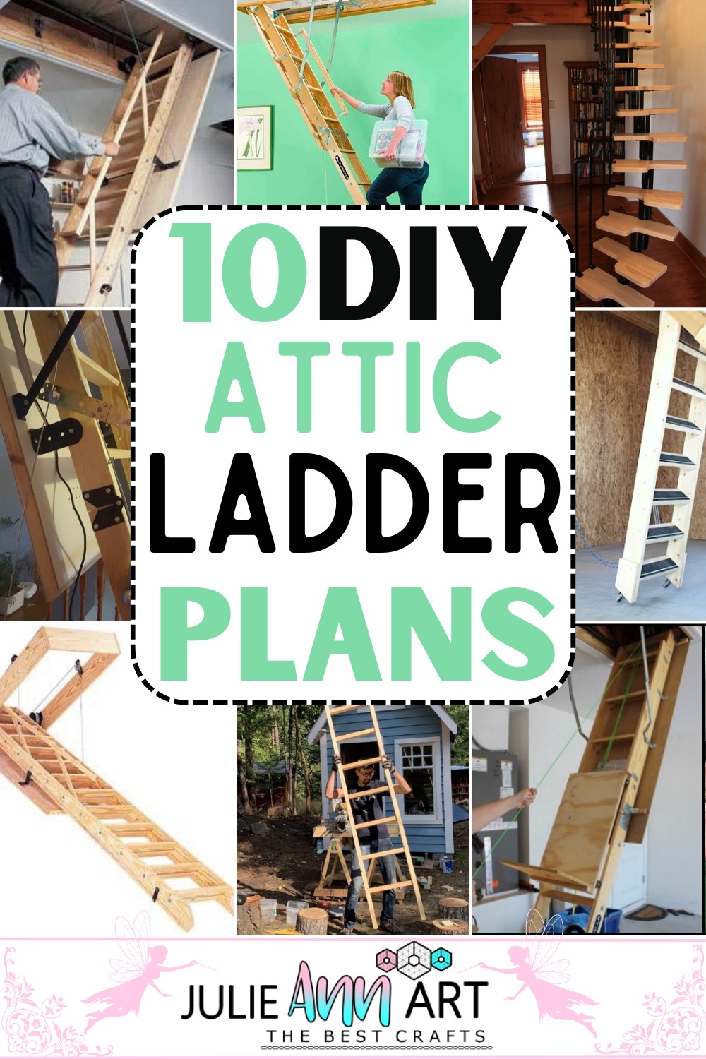 10 DIY Attic Ladder Plans For Home Use Julie Ann Art