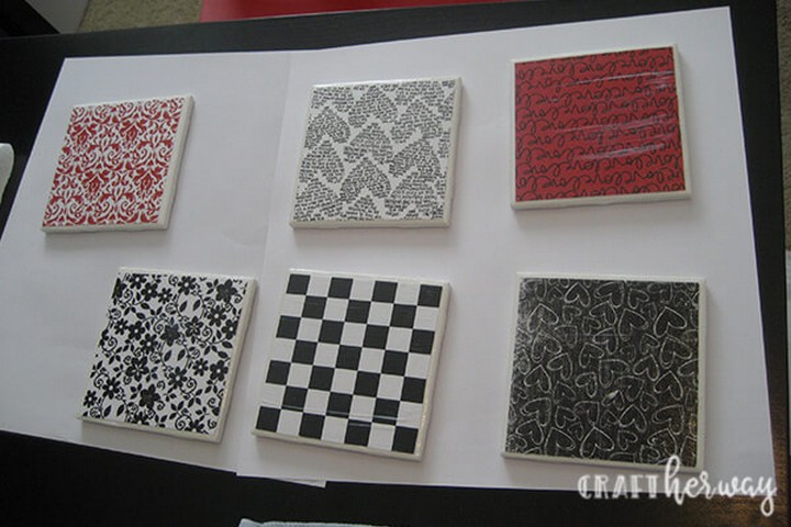 DIY Ceramic Tile Coasters