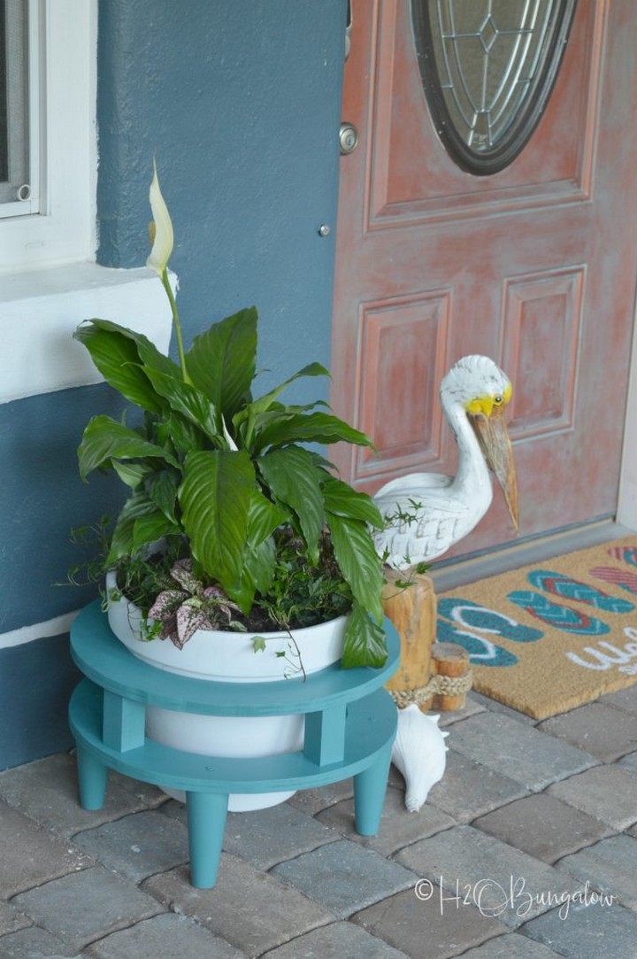 DIY Mid Century Modern Plant Stand