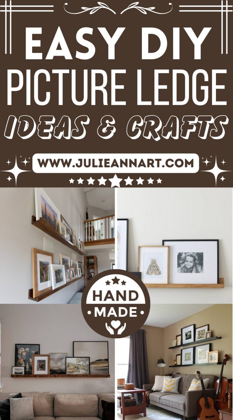 11 DIY Picture Ledge Ideas To Showoff Your Memories - Julie Ann Art