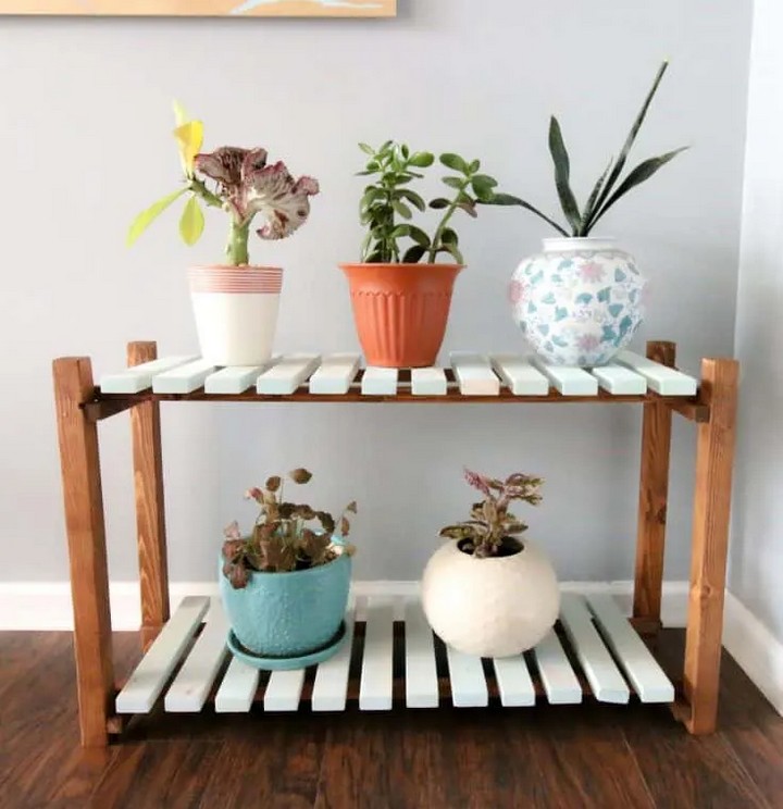 Slatted Plant Stand