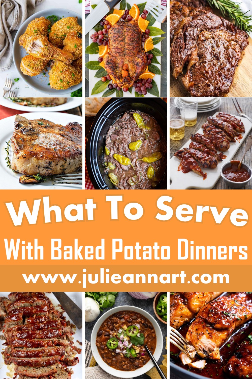 10 What To Serve With Baked Potato Dinners Ideas - Julie Ann Art