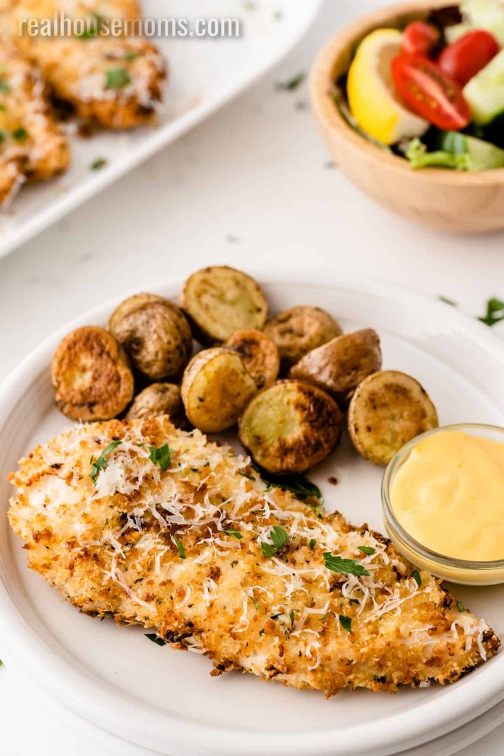 Air Fryer Parmesan Crusted Chicken