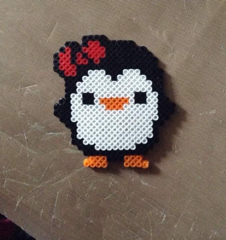Mini Perler Bead Penguin