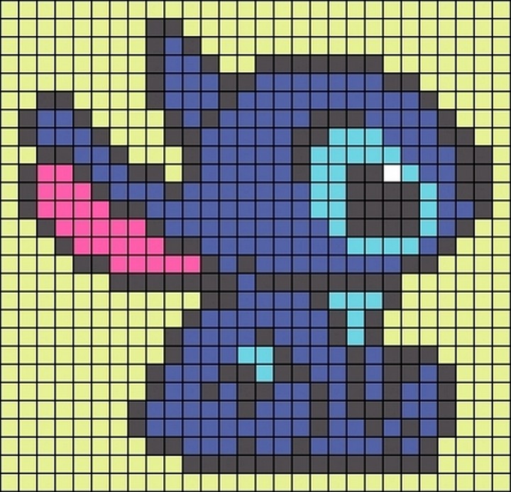 Sitting Stitch Perler Bead Pattern