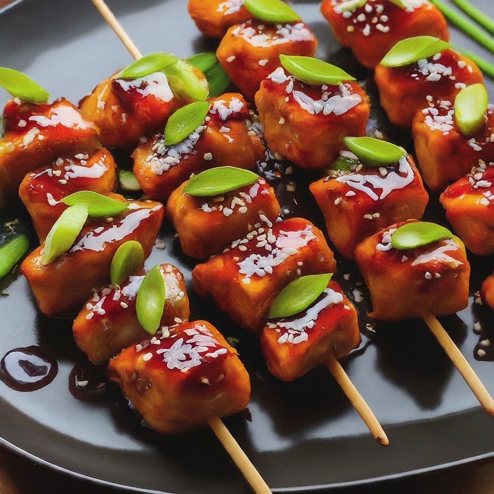 Bang Bang Chicken Skewers